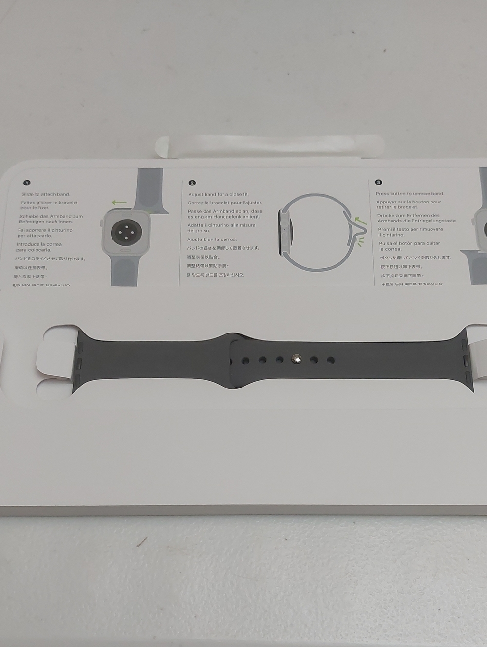 Genuine Apple 42mm M/L Stone Gray Sport Watch Band NIB